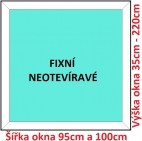 Plastov okna FIX SOFT ka 95 a 100cm